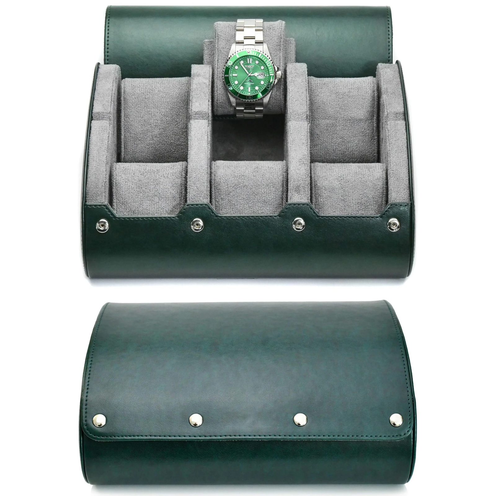 Luxury PU Leather Watch Travel Case 3/6 Slot – Sliding Cushions, Gift-Ready
