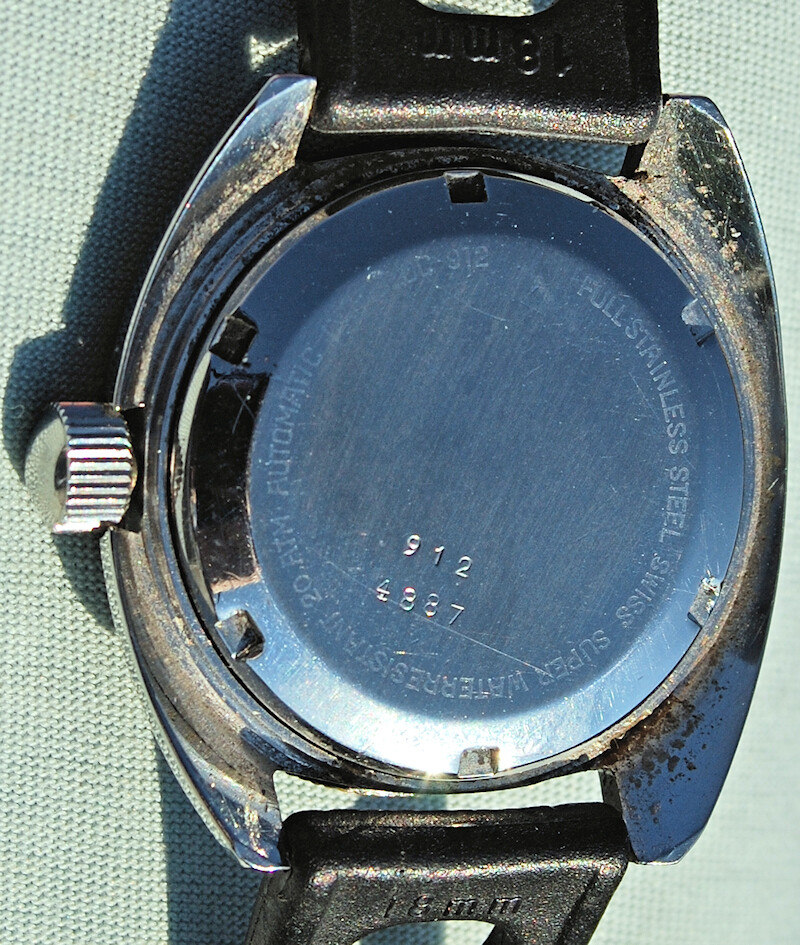 Diver Steel Loreleix Automatic SUB 200 mt. Watch 1970s Bakelite Bezel