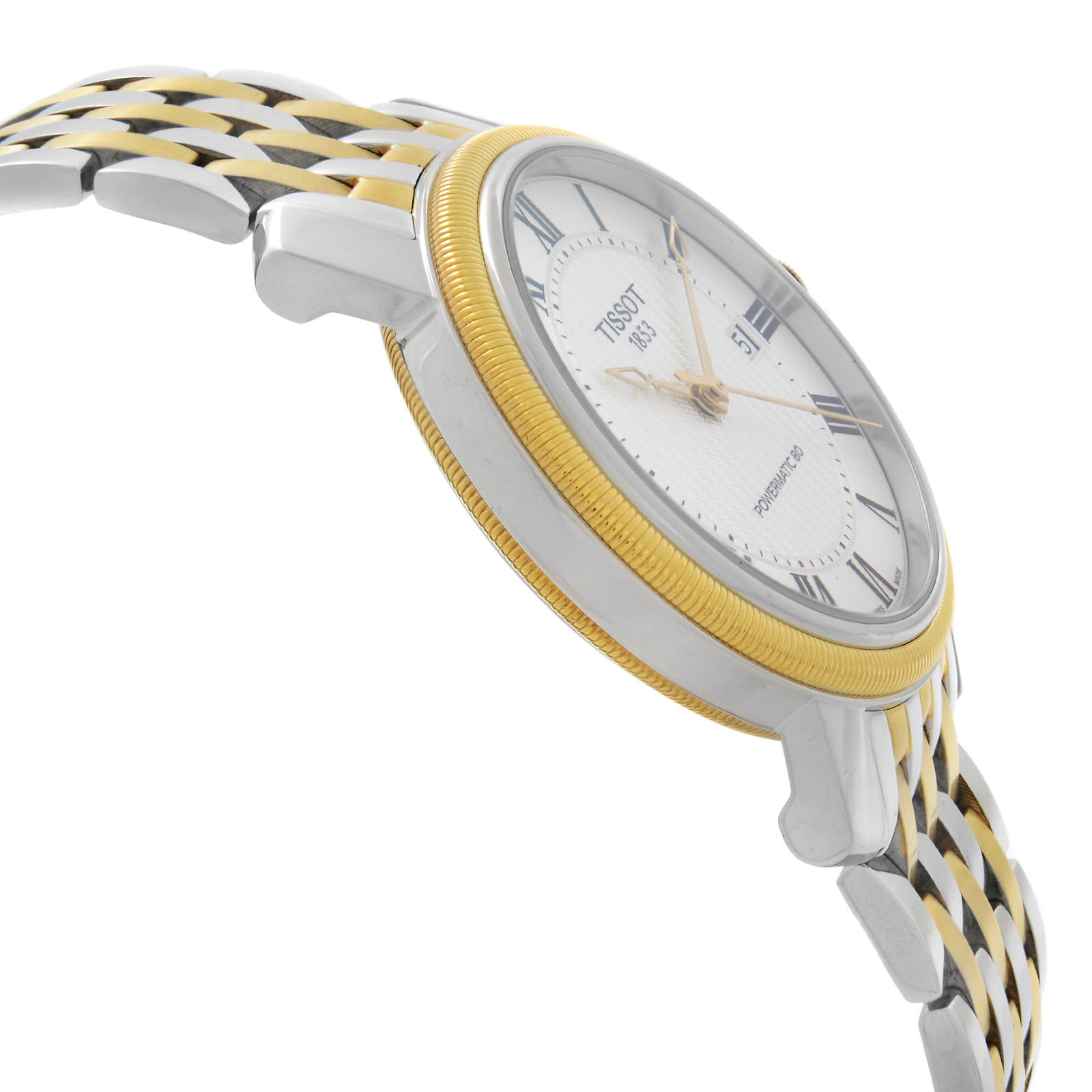 Tissot Bridgeport 40mm Two Tone Steel Automatic Mens Watch T097.407.22.033.00