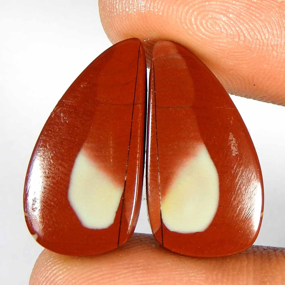 18.65Cts100%Natural Noreena Jasper Fancy Pair Cabochon Loose Gemstone