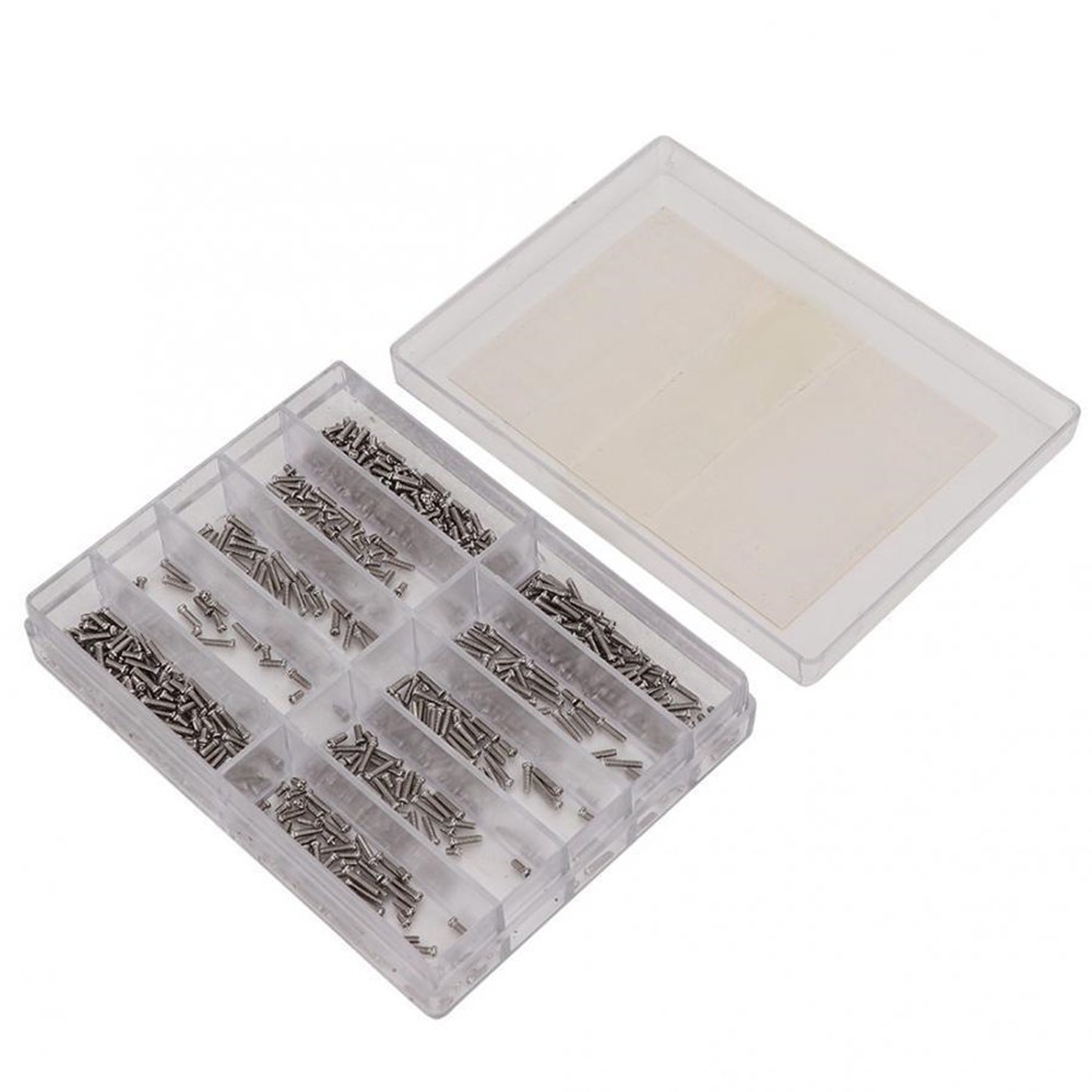 600Pcs/box Stainless Steel Eyeglass Jewelry Watch Repair Screw Set Screws Kit