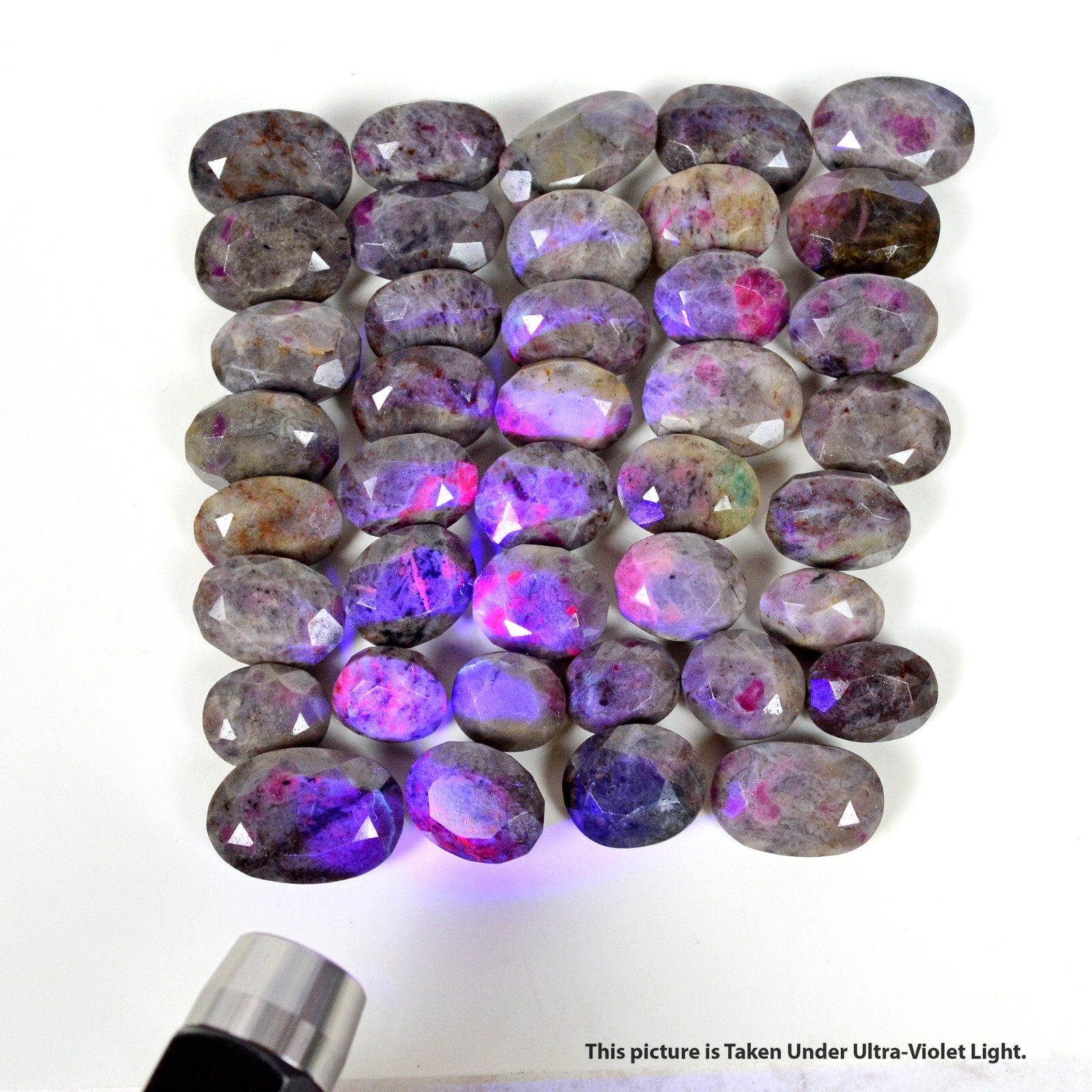 2770 Ct/40 Pcs Natural Ruby in Crystal Matrix Assorted Cut Loose Gemstones Lot