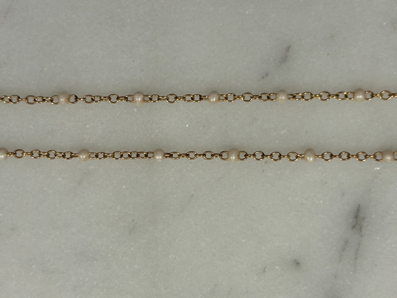Enewton choker simplicity chain gold – pearl 2mm (15in length)