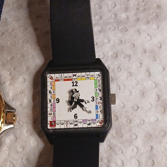 Wittnauer Vintage Dive Watch, Screw Down Crown . Timex Electrica . Monopoly.