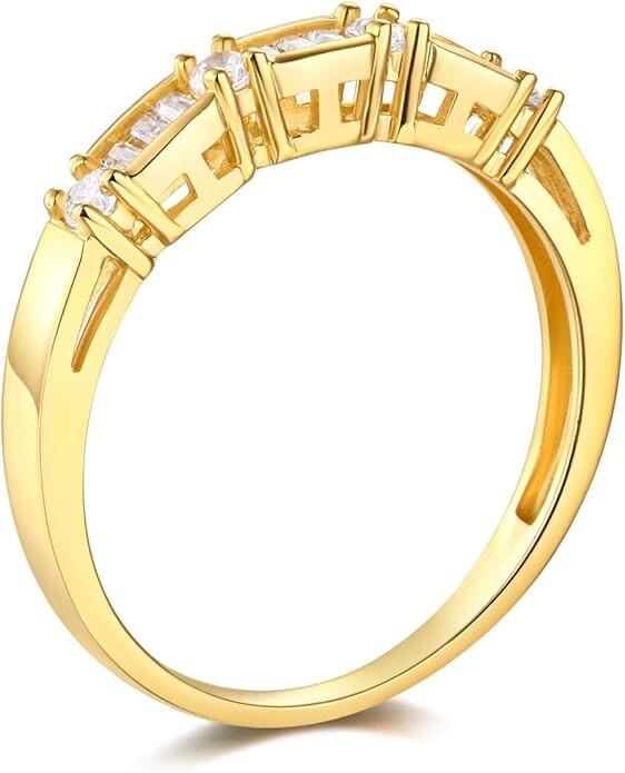 2.75 Ct Round 14K Yellow Gold Created Diamond Engagement Ring Set Matching Band