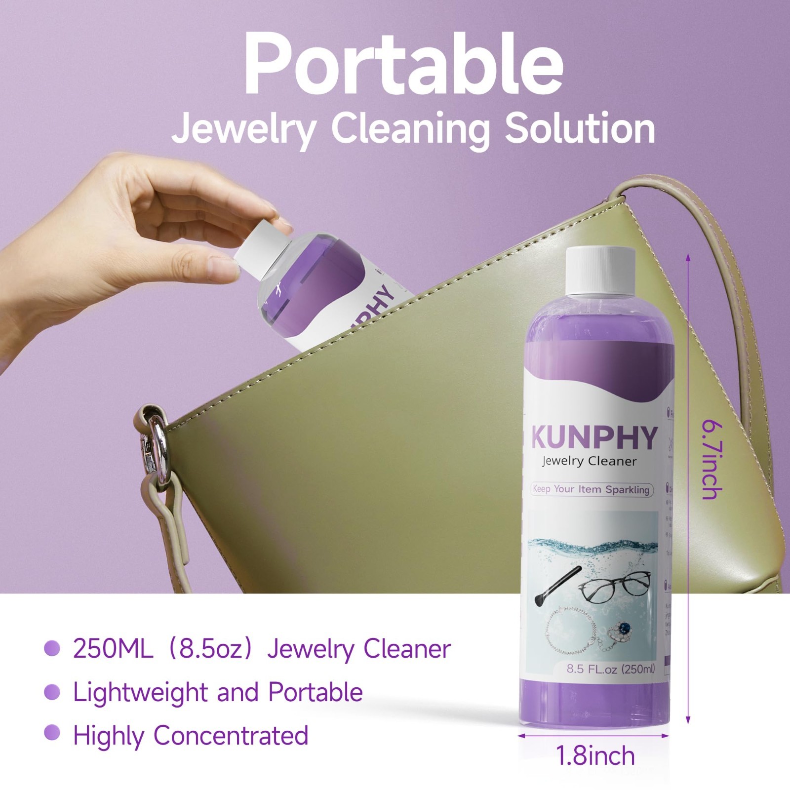 Ultra-Efficient Jewelry Cleaner – Plant-Based Formula for Silver, Gold, Diamonds