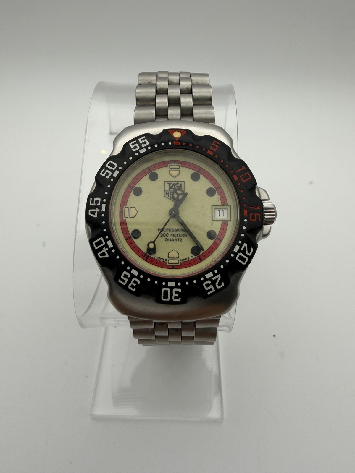 Tag Heuer 35mm Formula 1 Red/ Black/ Luminous Dial F1 Watch WA1211