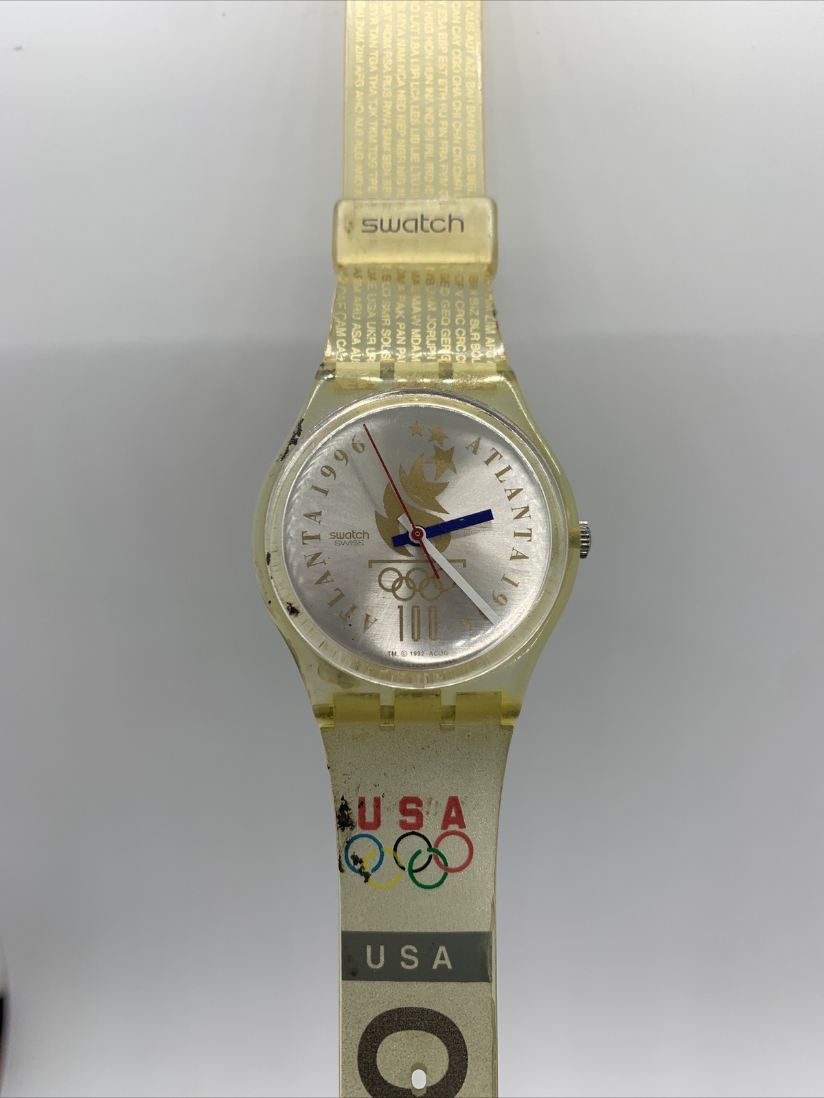 Vintage 1996 Atlanta Olympics USA Team Swatch Watch