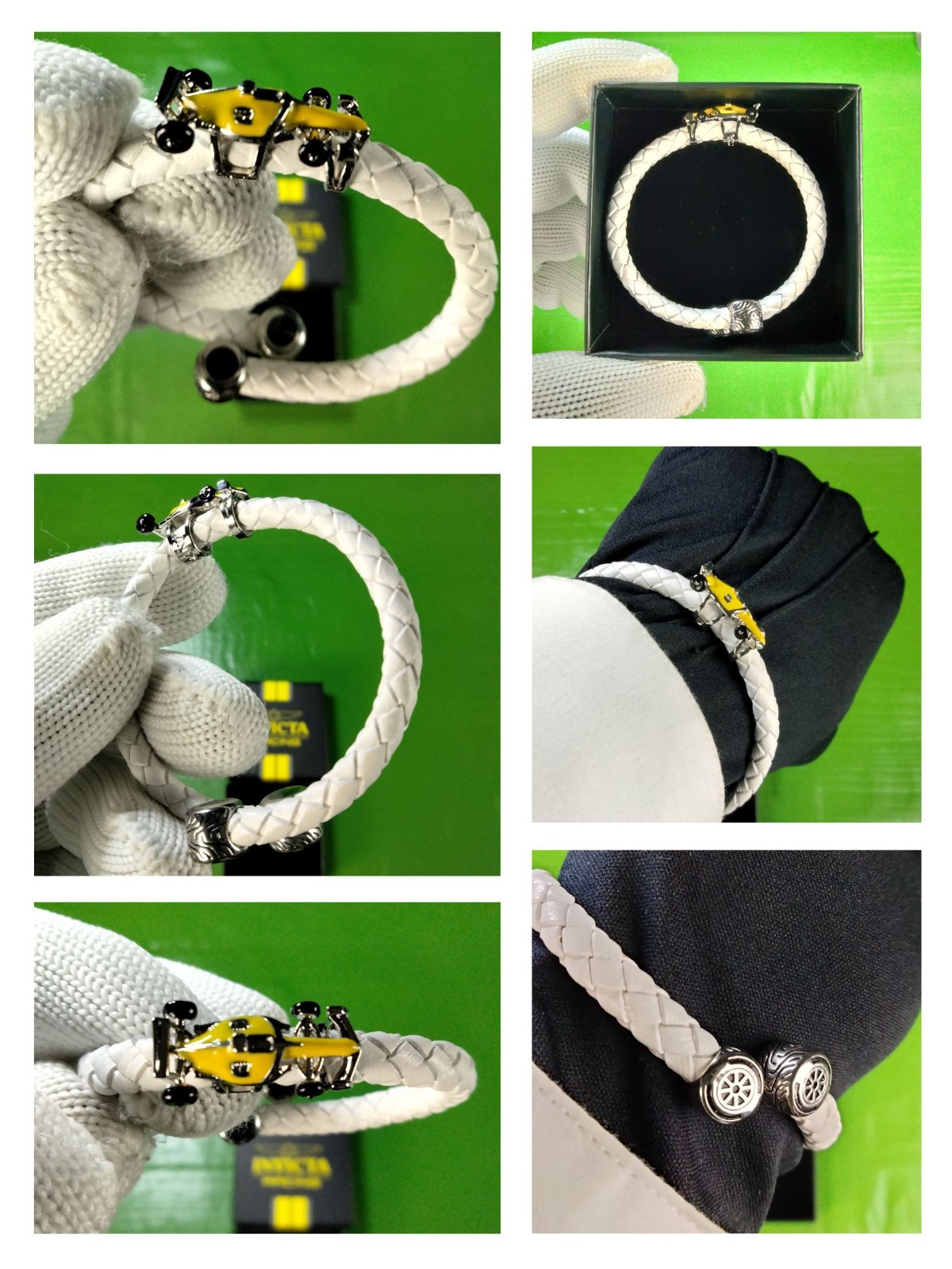 Invicta Racing White Bracelet IG0353-WHT Sport Style Unisex Luxury Accessory