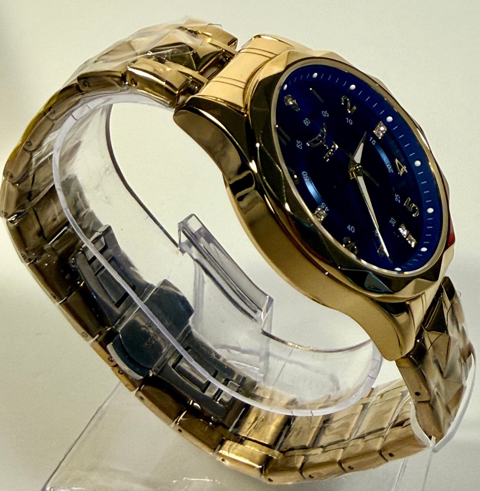 69020 Invicta Specialty I Blue Dial Gold Tone Stainless Steel 41mm Mens Watch