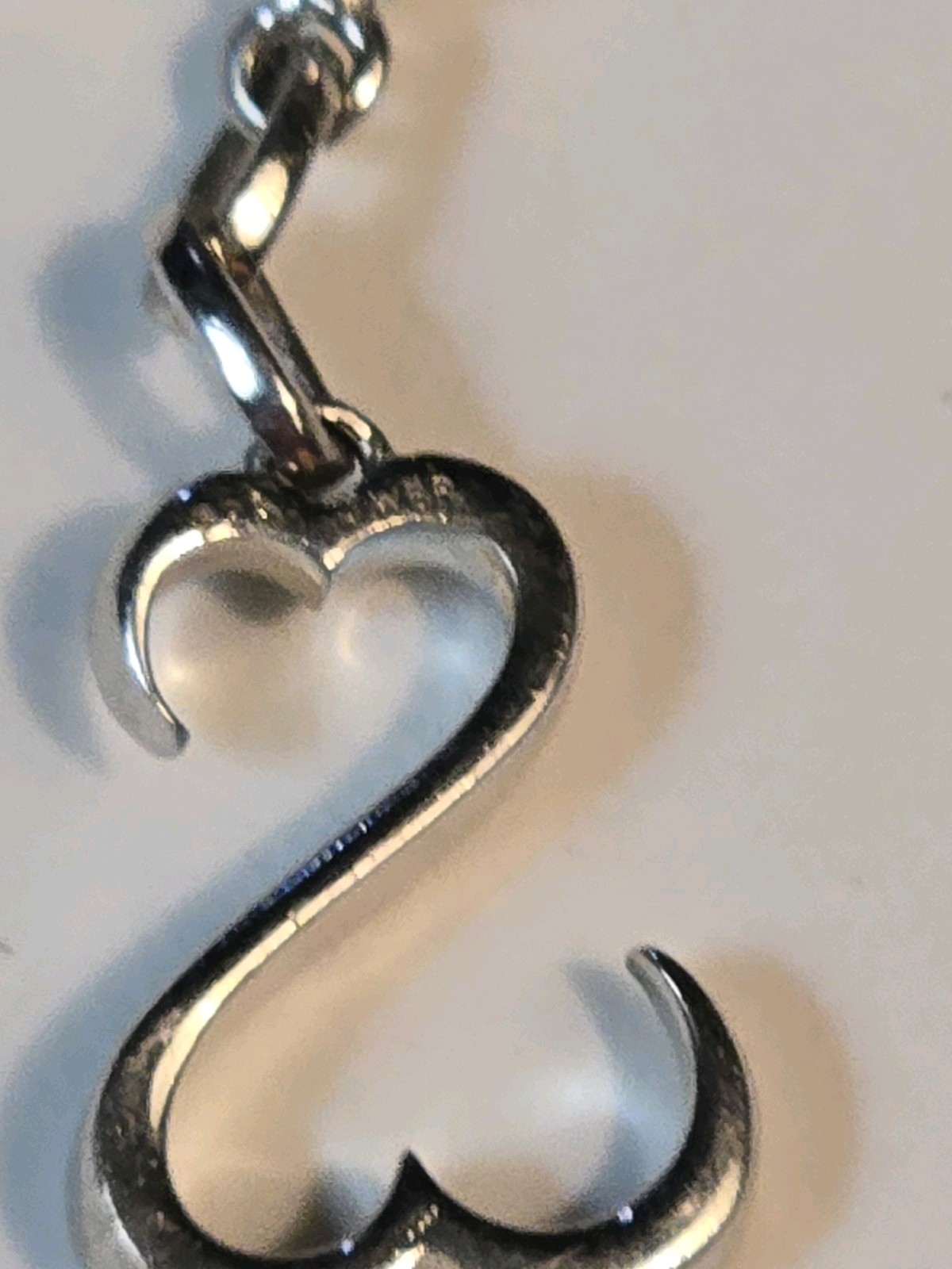 Jane Seymore Open Heart 925 Sterling Silver JWBR Dangle Earrings