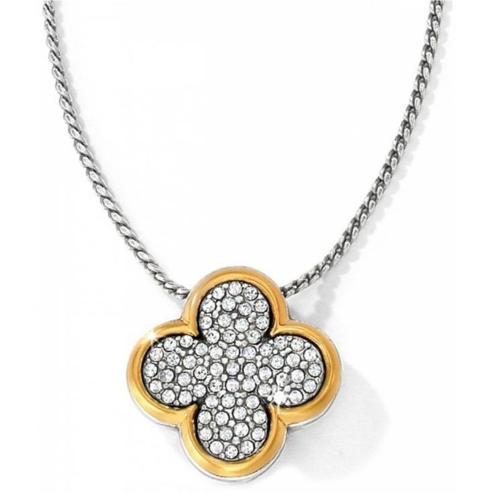 BRIGHTON Massandra Necklace SOLD OUT Gold, Silver& Swavorski Crystals EUC