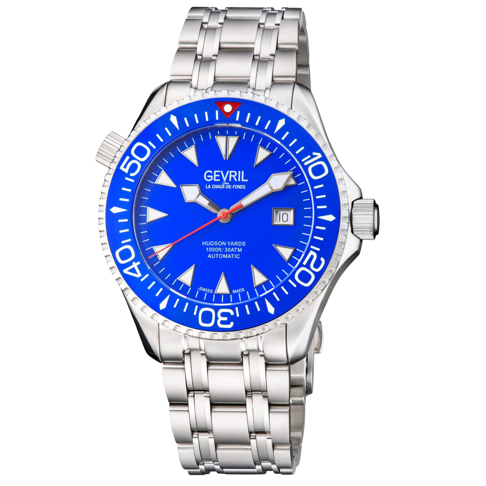 Hudson Yard Sellita SW200, 1000 Ft WR helium valve, ceramic bezel Swiss Made wat