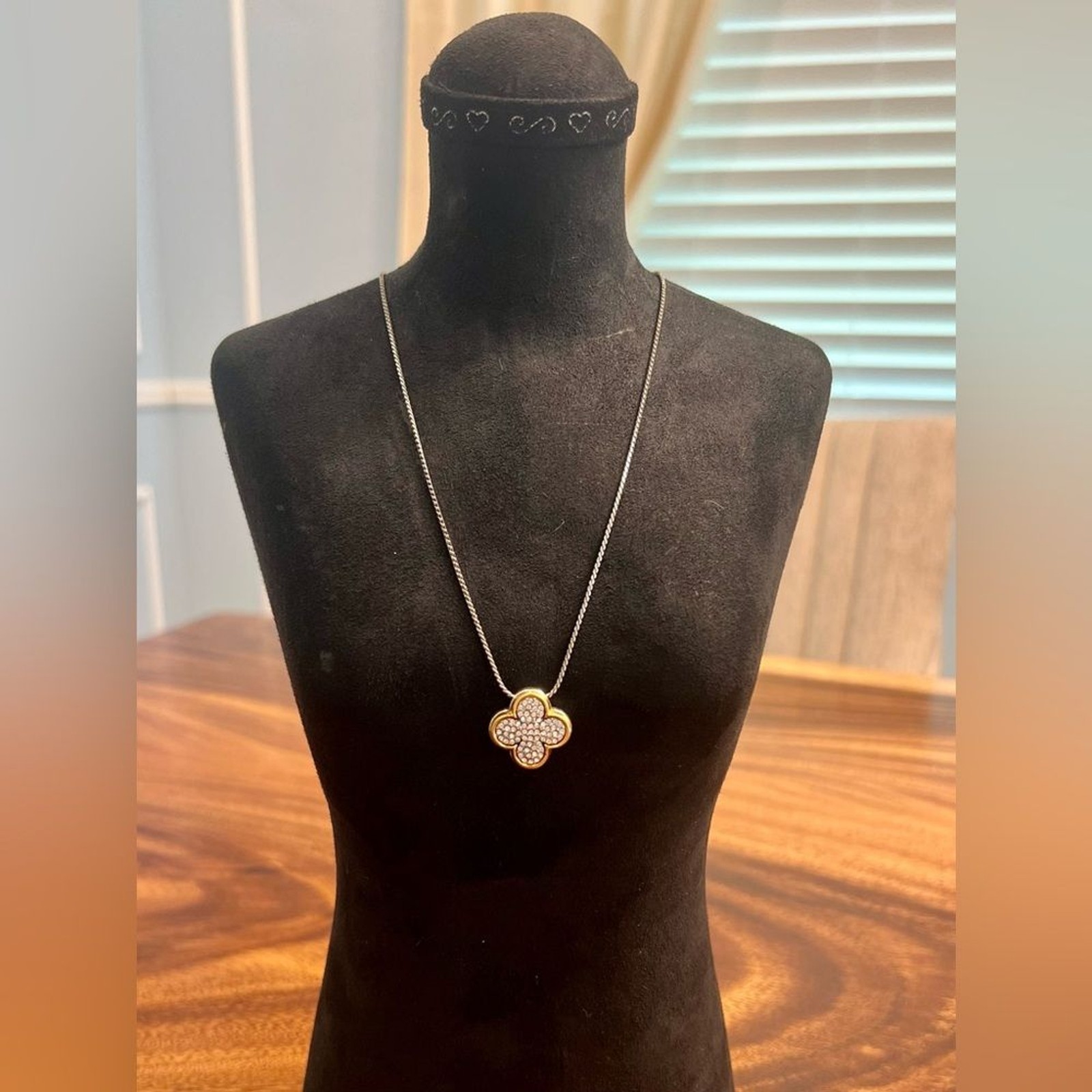 BRIGHTON Massandra Necklace SOLD OUT Gold, Silver& Swavorski Crystals EUC