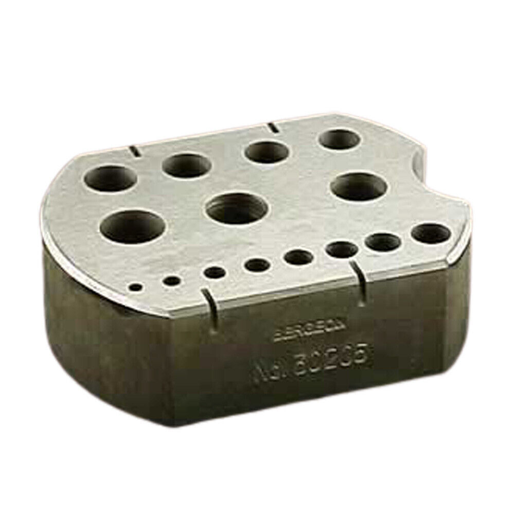 Bergeon 30205 Riveting Stakes in Hardened Steel 15 holes ∅ 2.00 – 8.60 mm