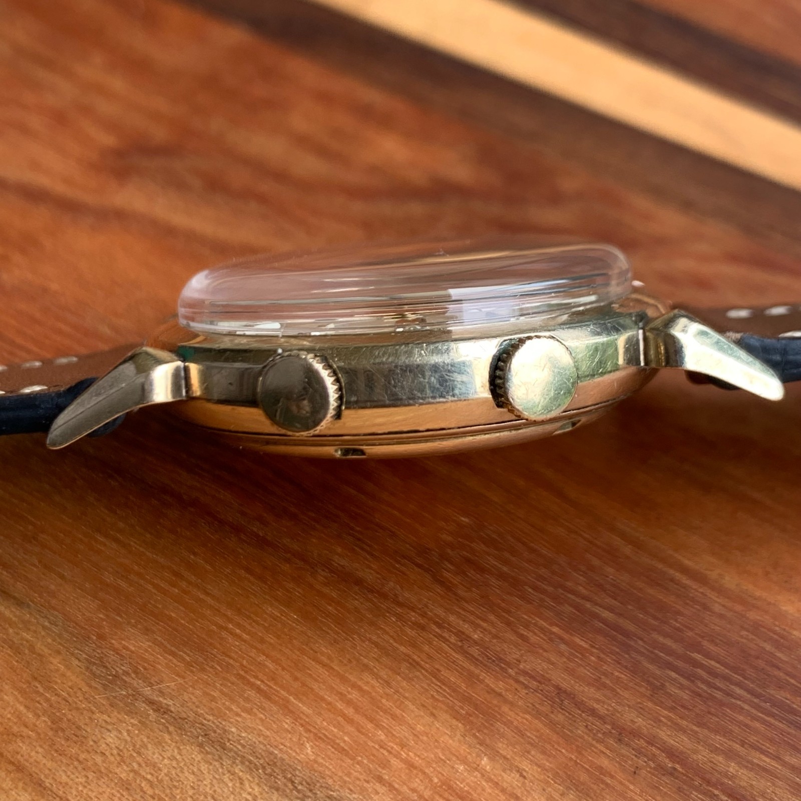 Girard-Perregaux Ref. B1915 Alarm Teardrop Lugs 10K Gold Filled Wristwatch