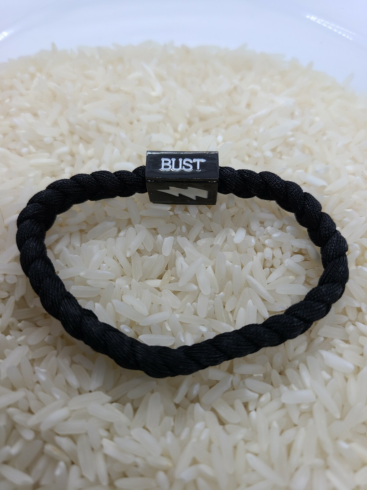 NEW AC/DC ROCK BAND RETRO CLUB UNISEX BLACK BRAIDED STRETCH BRACELET CONCERT