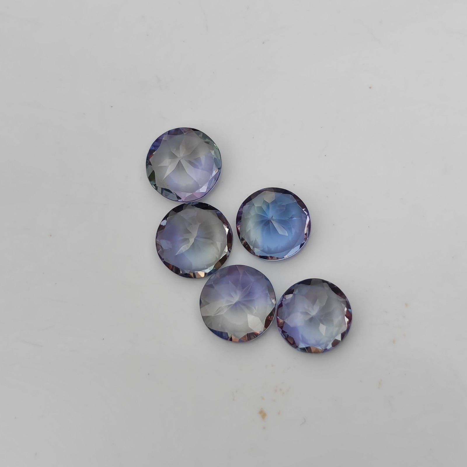 Bio colour tanzanite round gemstone 5mm lot loose gemstone for jewelry making