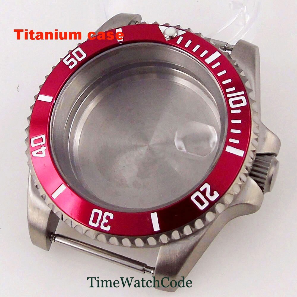 Titanium Watch Case 40mm 200m Waterproof Fit NH35 NH36 ETA2824 PT5000 Movement
