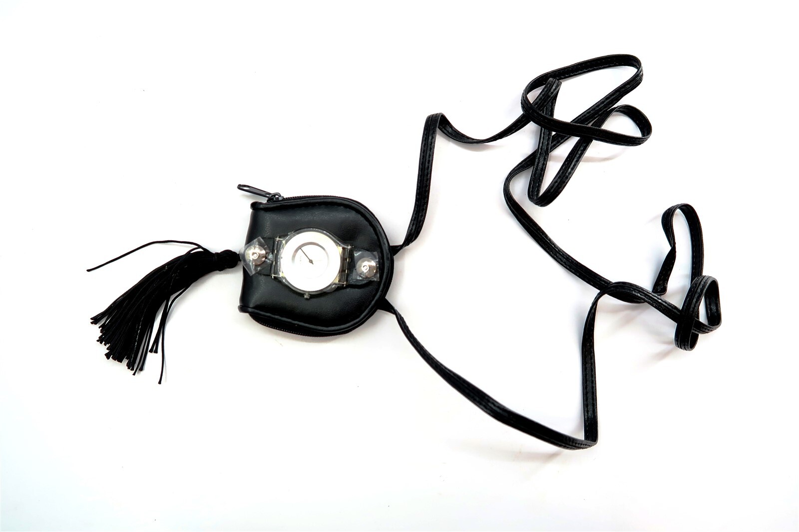 NEW Swatch Watch VELVET DREAMS BLACK SFK183N by Nicole Dupont 2003 Change Purse