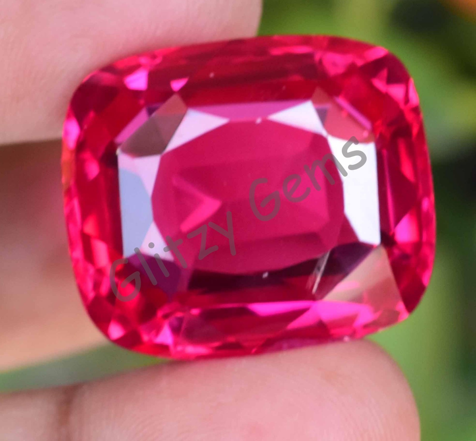 Natural Red Pink Ruby Mogok 68.85 Ct Cushion Stunning CERTIFIED Loose Gemstone