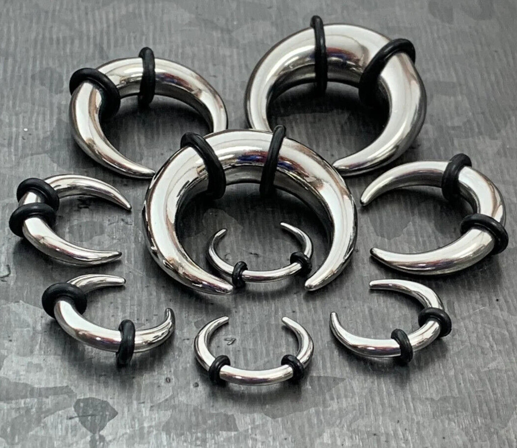 1pc Solid 316L Surgical Steel Septum Ring / Buffalo Taper Expander