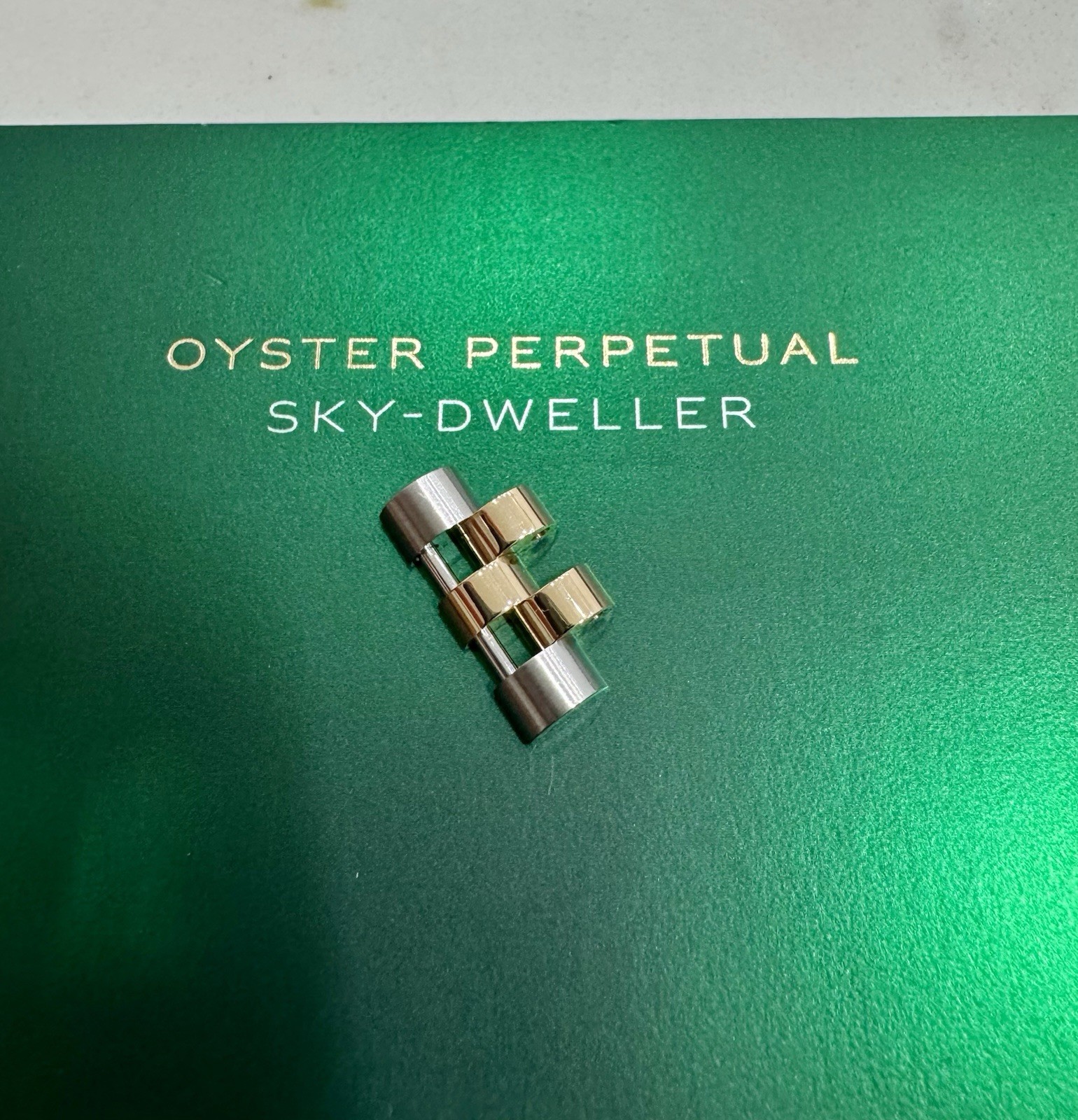 OEM Rolex Sky Dweller 326933 336933 17mm Jubilee Link 18k Yellow Gold SS *MINT