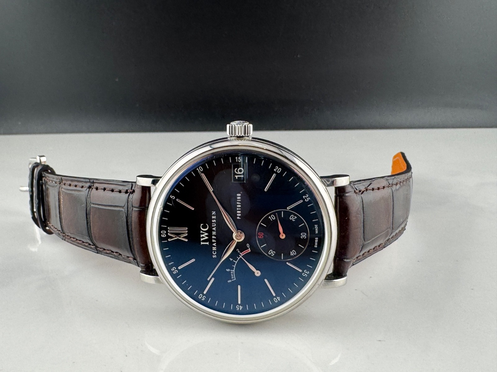 IWC Portofino Stainless Steel 45mm Manual Wind Watch IW510102 w Box