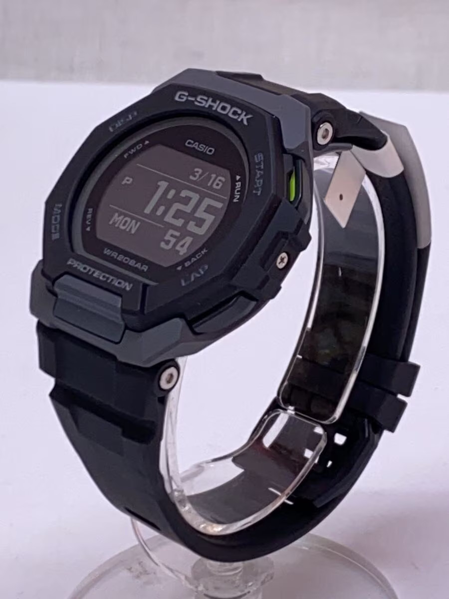 CASIO Quartz Watch G SHOCK Digital Rubber BLK BLK