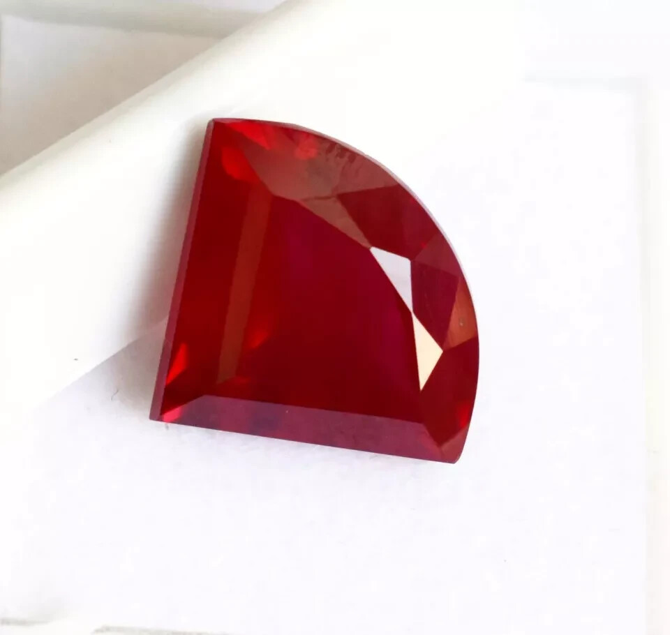 Natural 11 Ct Ruby Red Fancy Shape Certified Loose Gemstone With Free Gift
