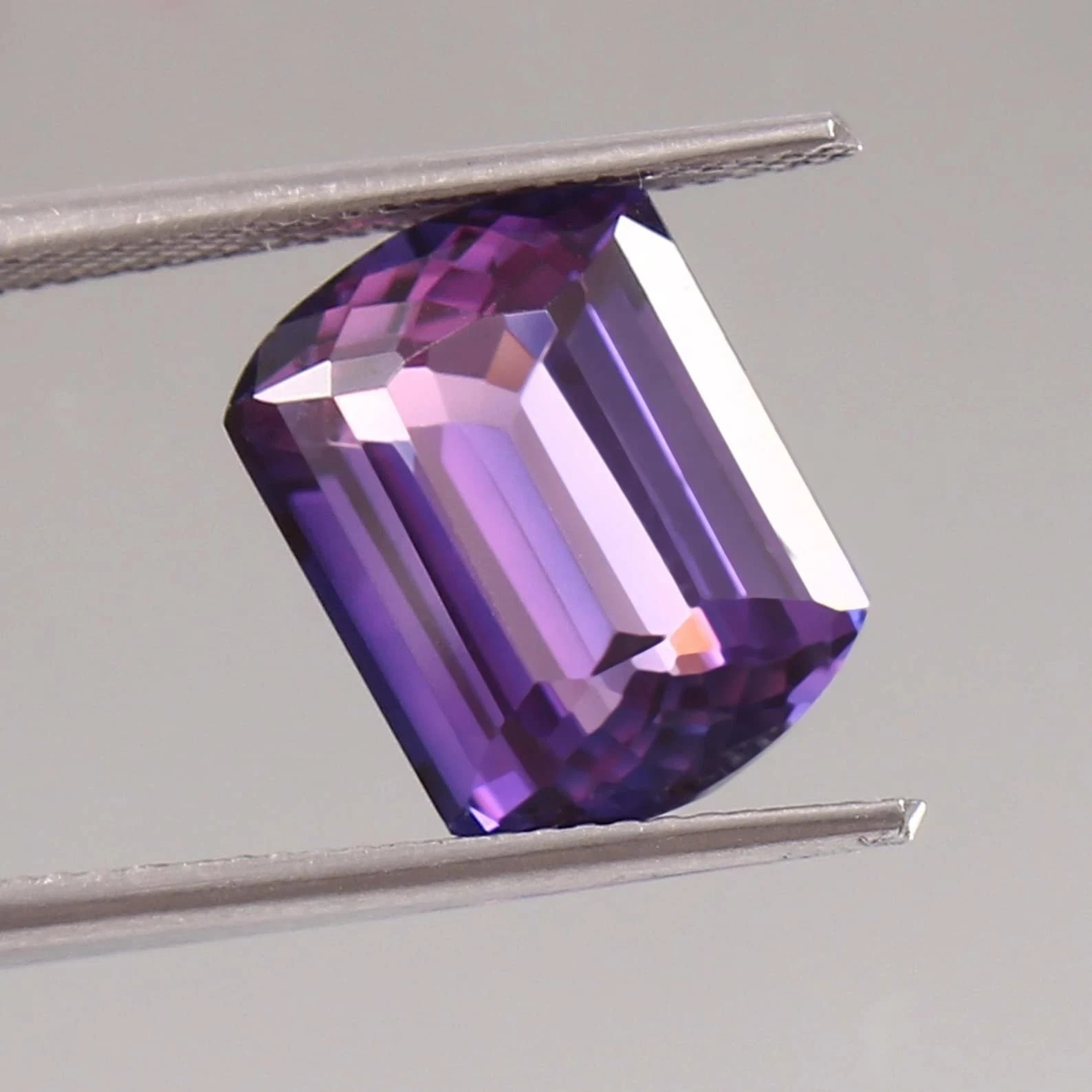 10.20 Ct Certified Natural Ceylon Purple Blue Cushion Sapphire Loose Gemstone