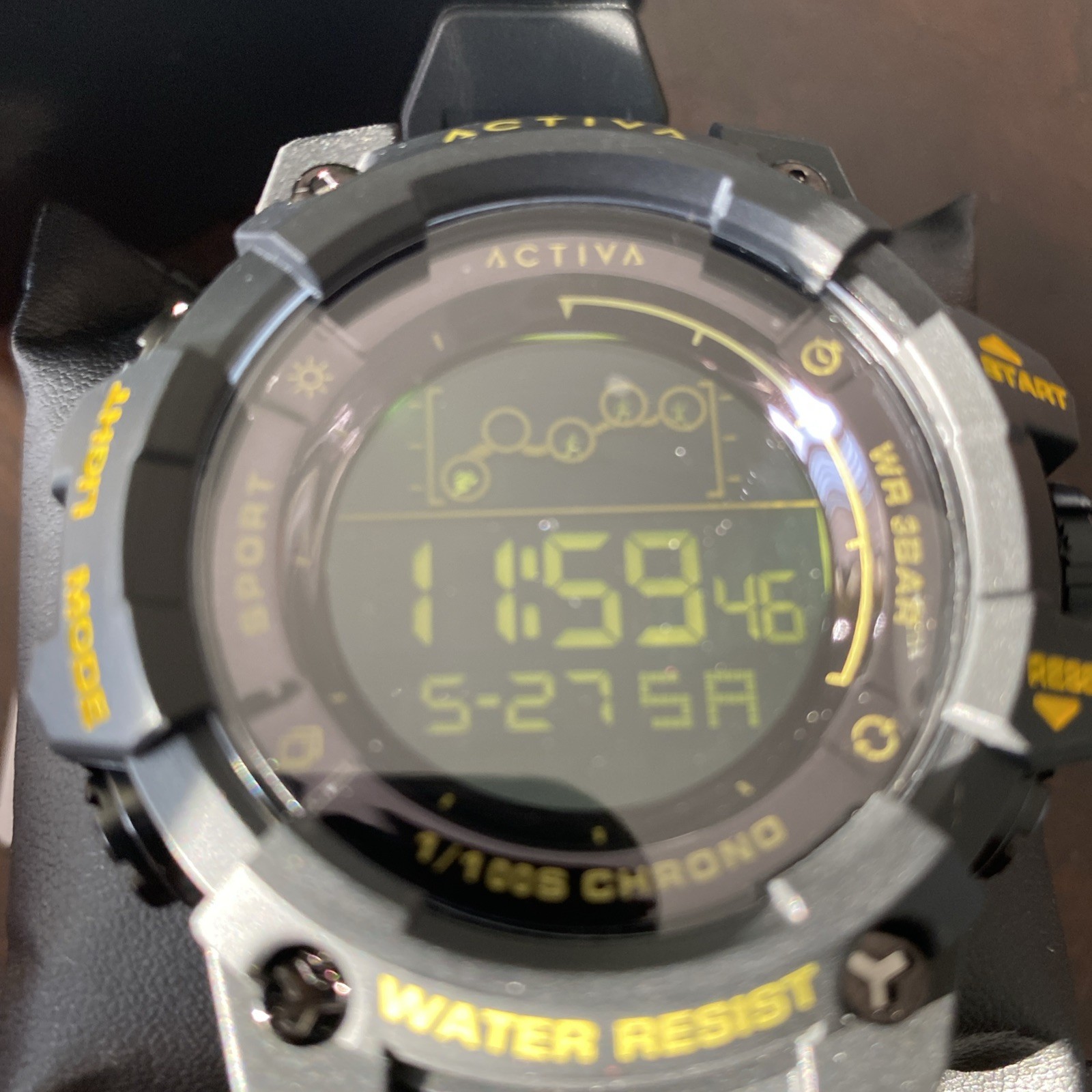 Activa Summit X Invicta Unisex Digital Watch – 50mm. Black (ACW8082-026)
