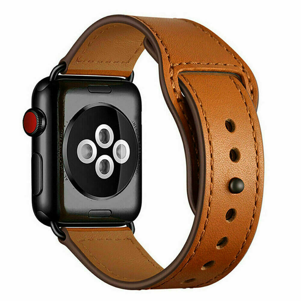 Leather Strap iWatch Band For Apple Watch Series 10 9 8 7 6 5 4 3 2 1 SE Ultra