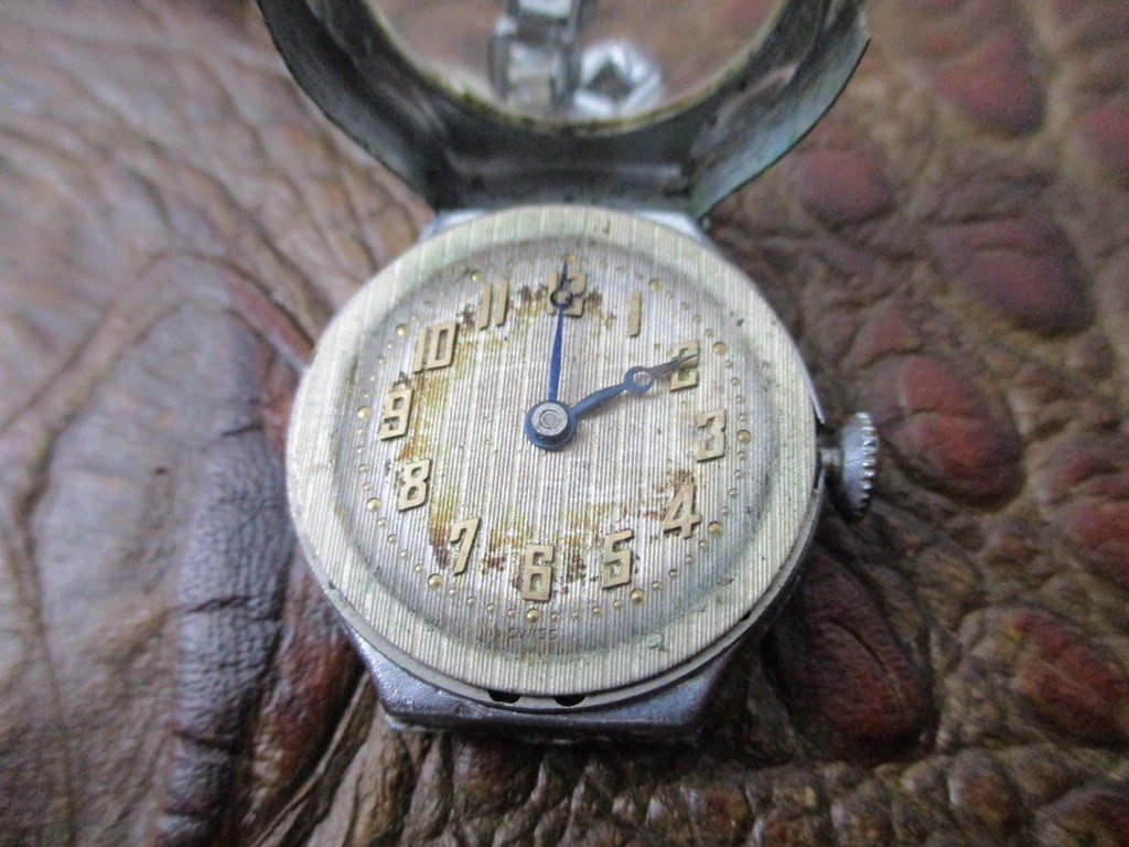 Vintage 1920s SLEDA Swiss Art Deco Watch – 6J 2 Adj – 14K RGP White Gold Case