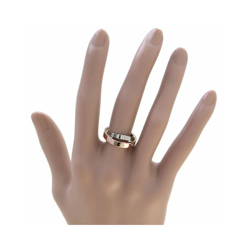Cartier Be Love Diamond Ring size US5.25 EU50 18K Gold Auth #9992