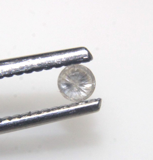 0.11CTS NATURAL REAL RARE WHITE ROUND SOLITAIRE DIAMOND 3.16-3.18×1.88MM