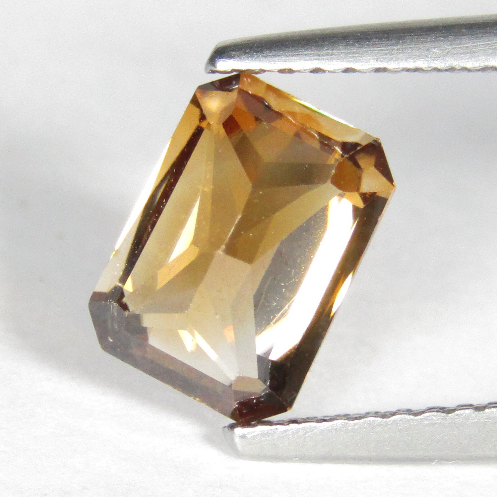 3.38Cts 100% Natural Hi Grade Orange-Red Zircon Radiant Cut Cambodia Gemstone