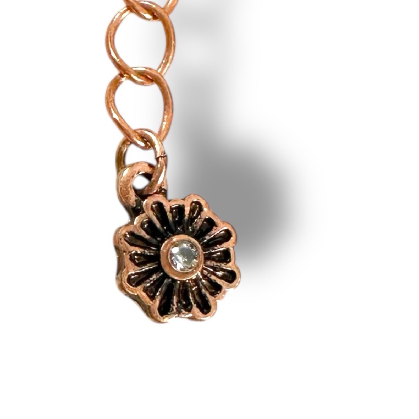 Free People East To West Anklet in Natural Copper Ox NWT