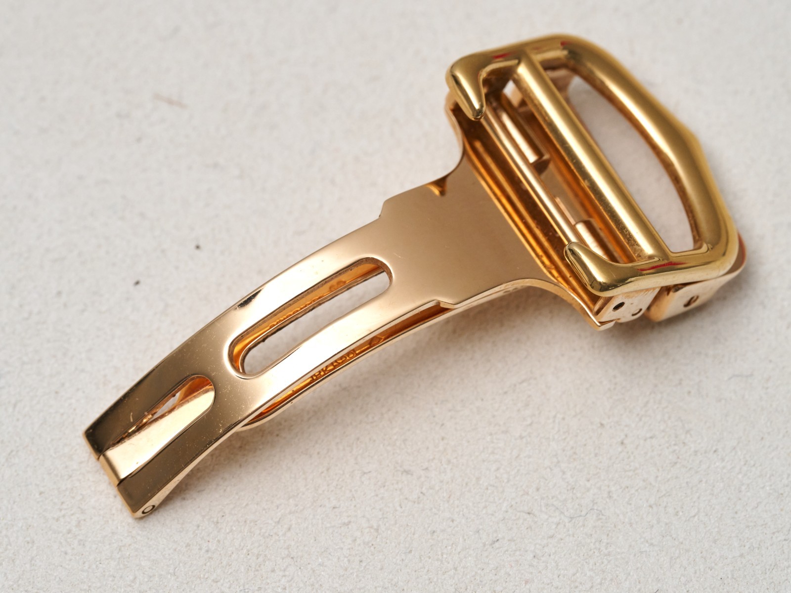 Cartier 18K Yellow Gold 18mm Deployment Buckle Clasp Fold Over Genuine 15.3grams