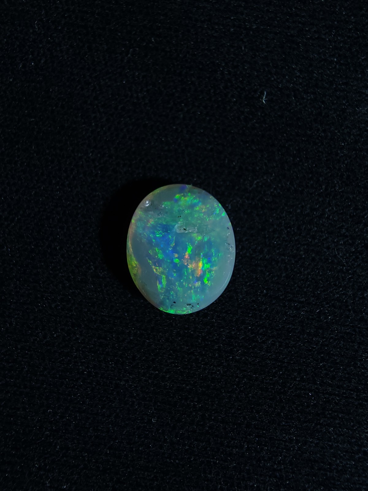 Australian Lightning Ridge 0.90ct Rainbow Crystal Nobby Opal