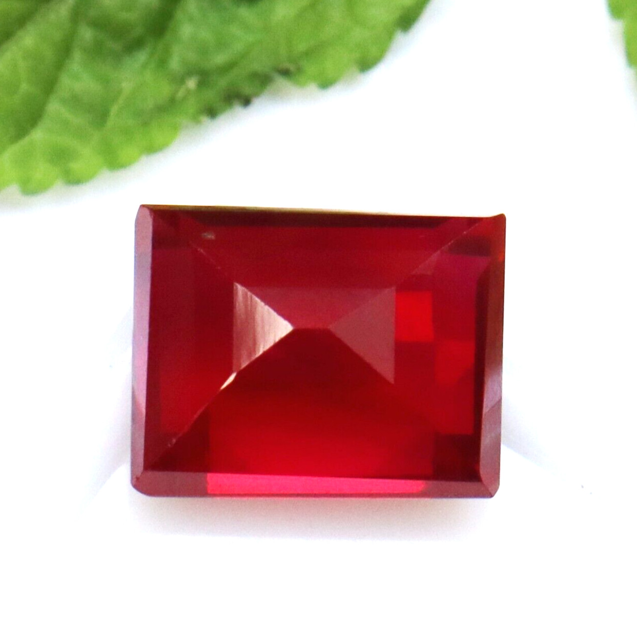 10 -12 CT BURMA Pigeon Blood Red Ruby Certified Loose Gemstone Princess Cut