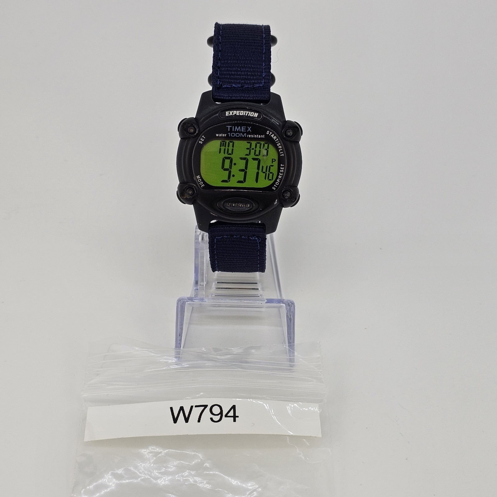 Timex Expedition 866 Men’s Watch 39MM NEW Dark Blue Nylon Bands New Battery