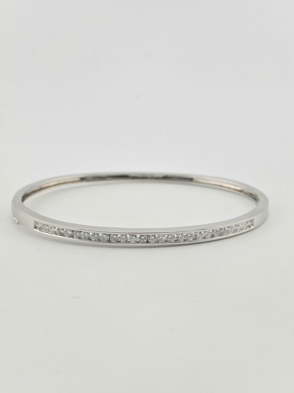 14KW DIAMOND ~1CTW ~H COLOR ~I1 CLARITY HINGED BANGLE – 793929