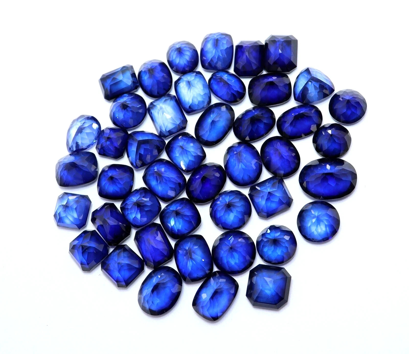 150 Ct Certified Natural Ceylon Blue Sapphire Mix Cut Loose Gemstone Lot
