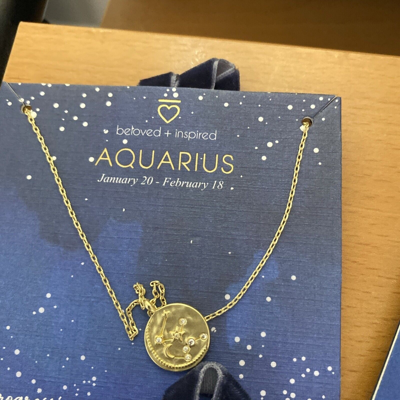 Beloved + Inspired Astrology Necklace 14K Dipped NEW Assorted Signs