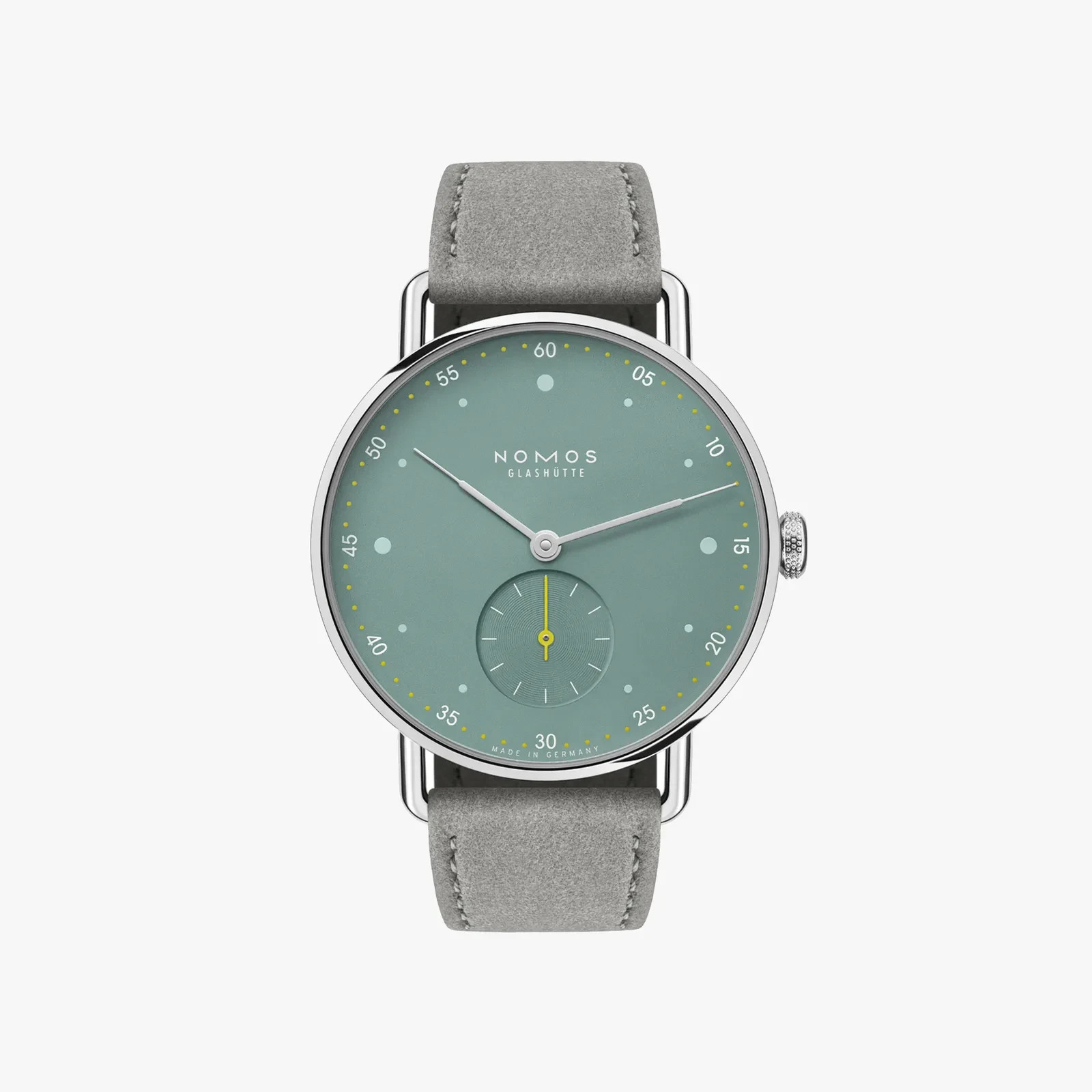 NOMOS Glashütte Metro 33 Sage 33mm Green Dial Leather Band Watch – 1124