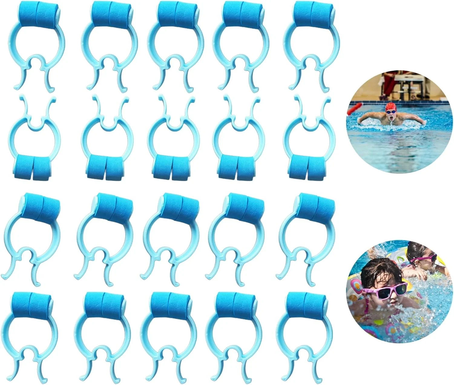 20 PCS Nose Stop Clips Professional Nose Clips Nose Bleed Stopper Clips Swimming