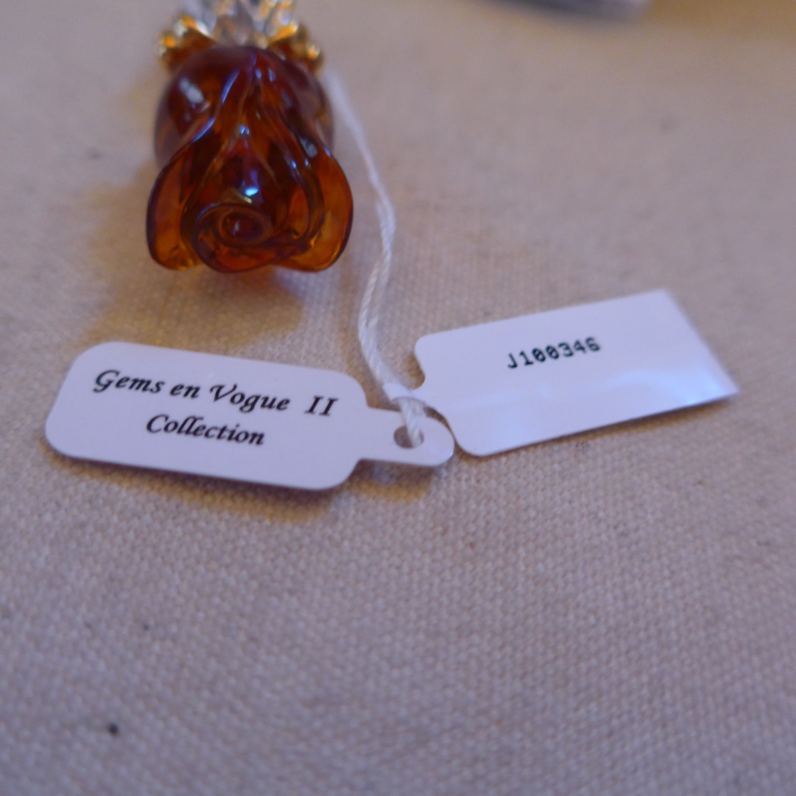 Gems en Vogue Sterling Palladium AMBER TULIP Charm by Michael Valitutti NWT