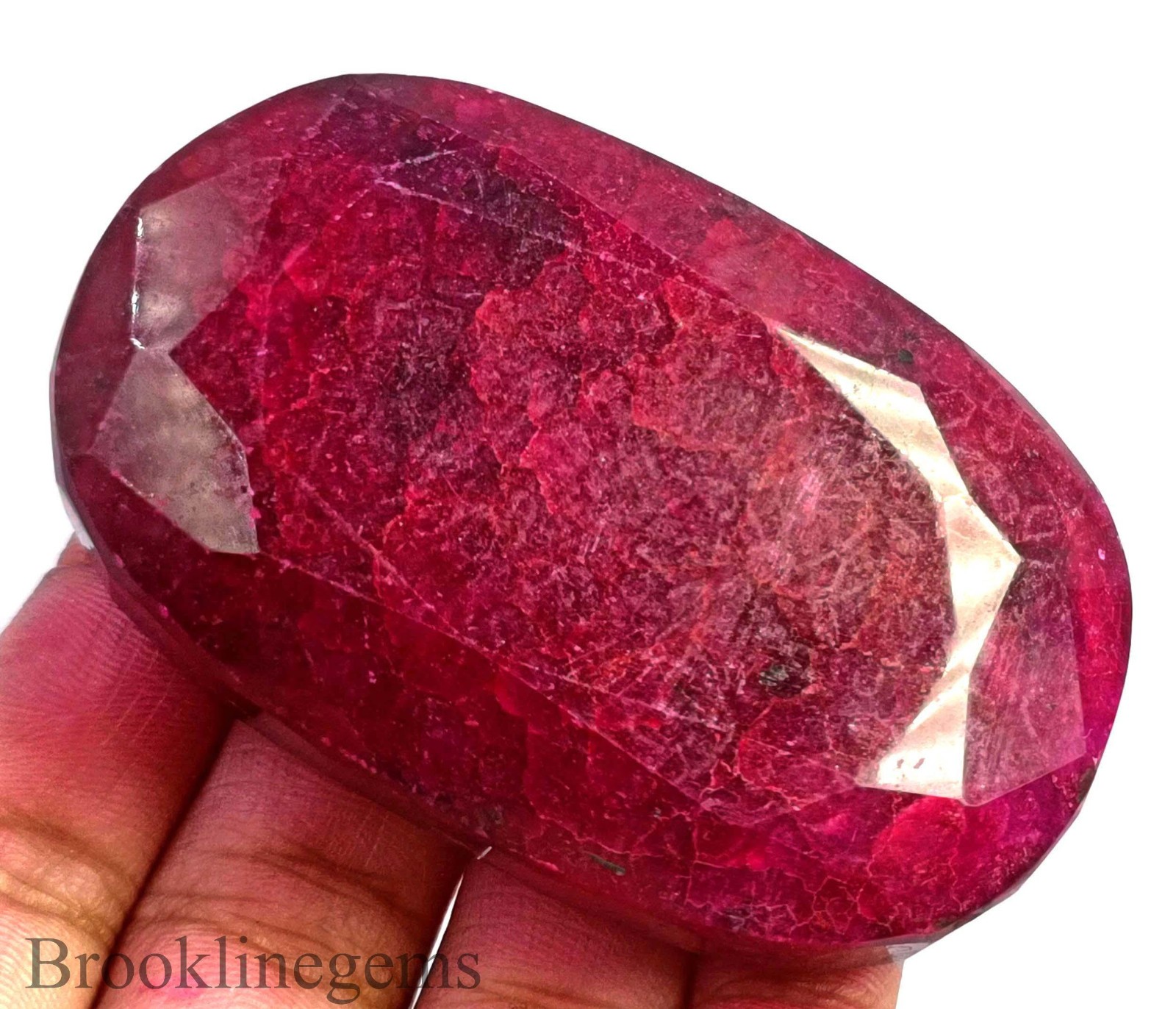 Exceptional 500 Carat Red Ruby Oval Shape Natural Certified Loose Gemstone 6DJL