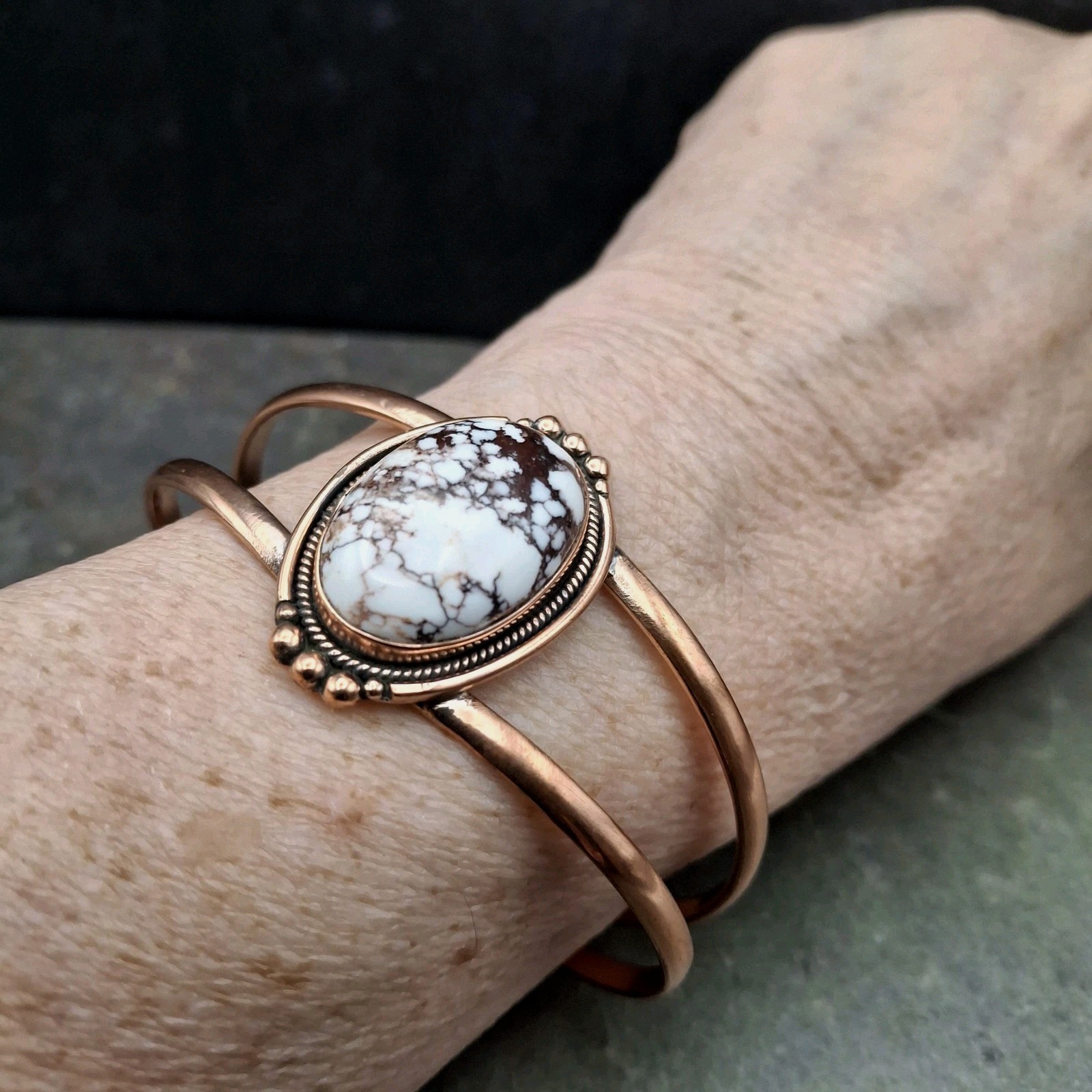 Wild Horse Solid Copper Cuff Bracelet Cowgirl Southwestern Native Style 6-7.5